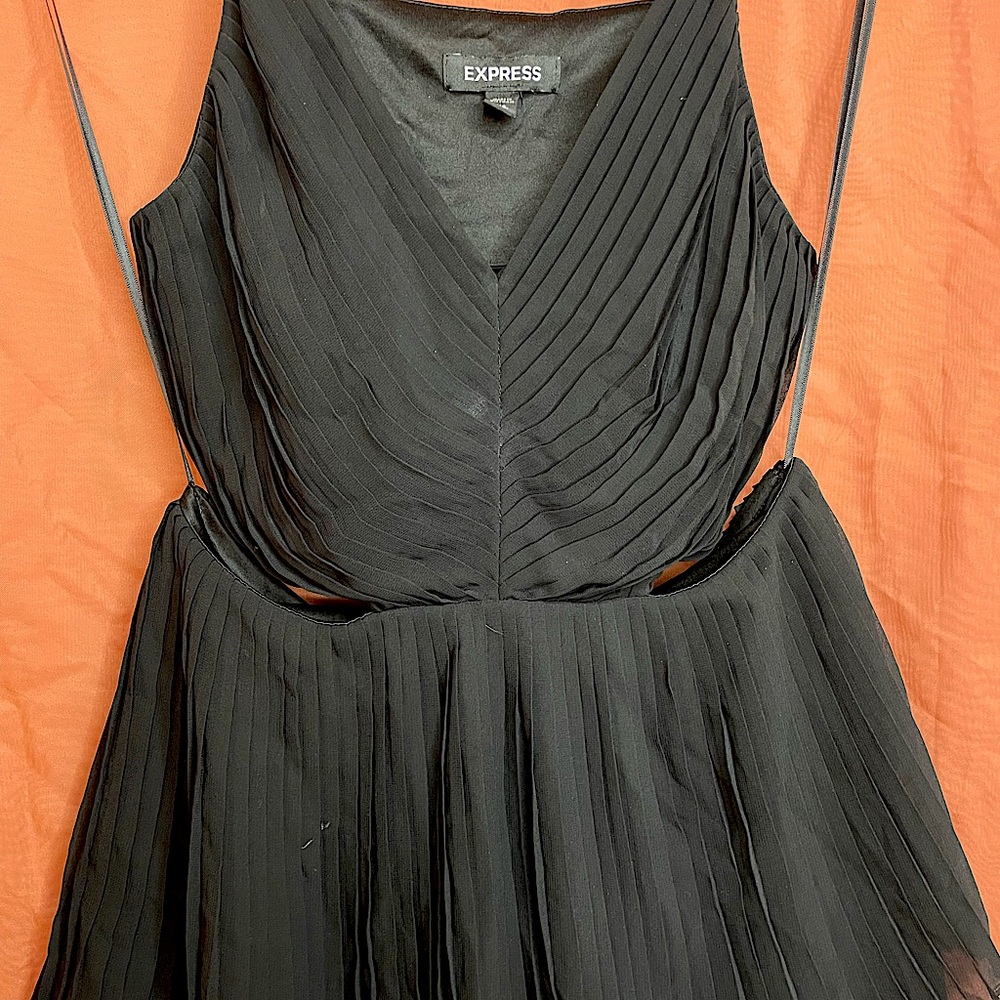 Express Ruffle Cutout Dress Size XS - Picture 2 of 5